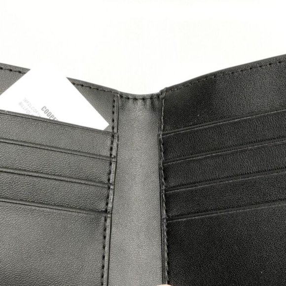 Michael Kors Cooper Graphic Billfold Designer Wallet Pink/Black/Red Leather - Picture 3 of 5